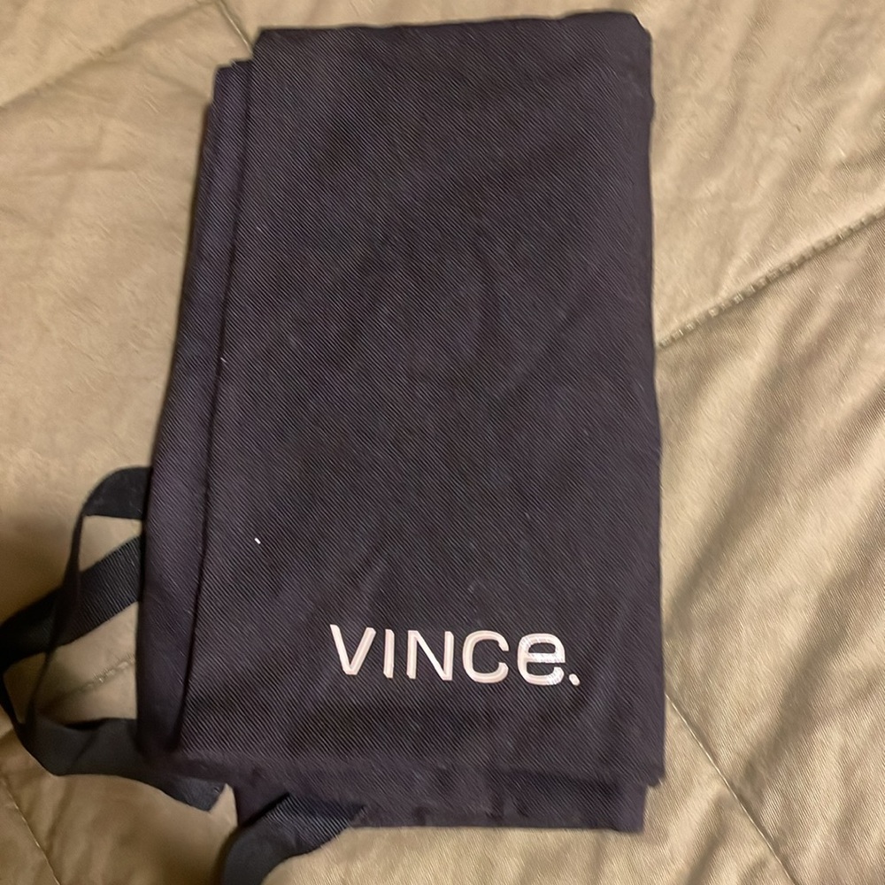 New. Vince set of 2 Black cloth dust/ shoe bags O/S